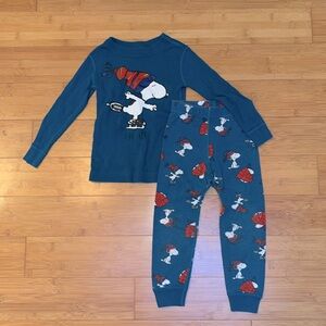 Hanna Andersson Snoopy Toddler Pajama Set, size 3T